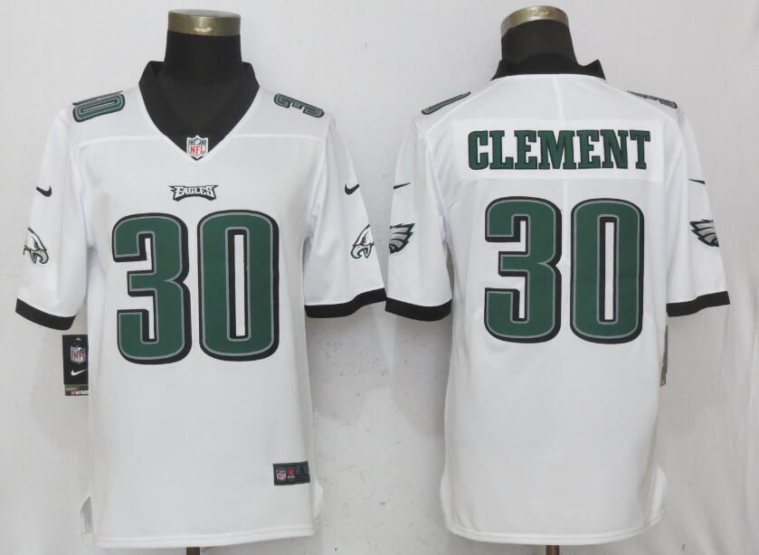Men Philadelphia Eagles #30 Clement White Vapor Untouchable Limited Nike NFL Jerseys->san francisco 49ers->NFL Jersey